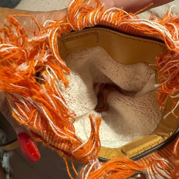 Tory Burch Orange and White Crossbody Bag - Picture 6 of 6